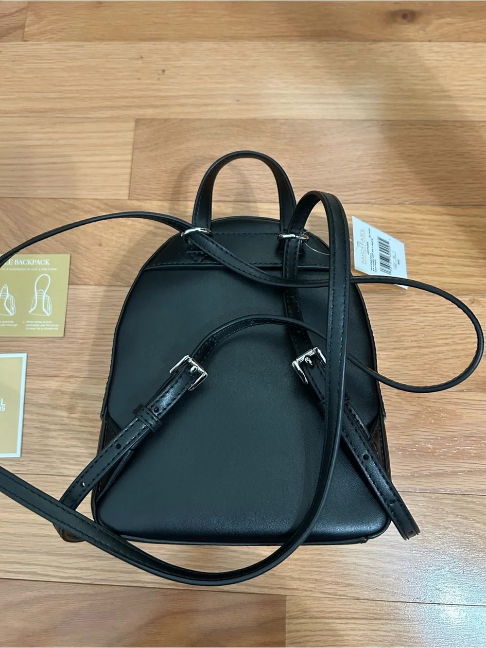 Michael Kors Jaycee backpack XS size in black leather